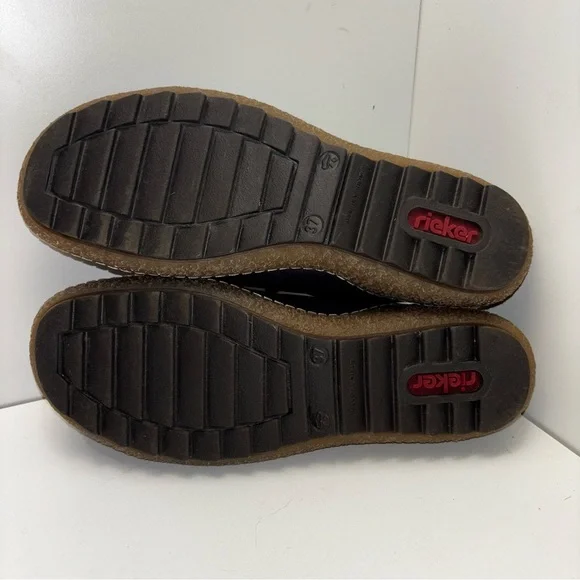 Rieker Liv 61 (L7561) sneakers in navy blue, red, and brown color block - Picture 10 of 11